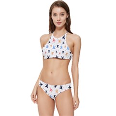 Cute Airplanes Planes Banded Triangle Bikini Set by ConteMonfrey