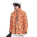 Cute Pumpkin Men s Multi Pockets Zip Ski and Snowboard Waterproof Breathable Jacket View2