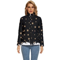 Little Stars Pattern Women s Puffer Bubble Jacket Coat by ConteMonfrey