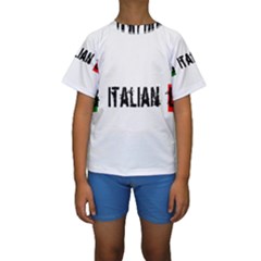 Strong Italian Energy Kids  Short Sleeve Swimwear by ConteMonfrey