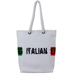 Strong Italian Energy Full Print Rope Handle Tote (small) by ConteMonfrey