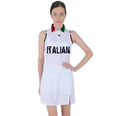 Strong Italian Energy Women s Sleeveless Polo T-shirt by ConteMonfrey