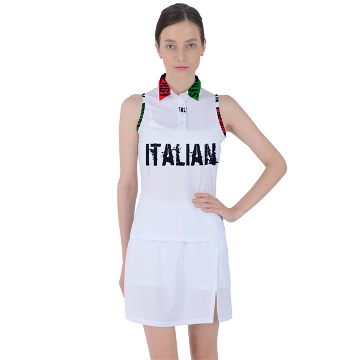 Strong Italian Energy Women s Sleeveless Polo T-Shirt