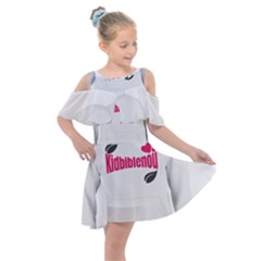 Téléchargement (1) Kids  Shoulder Cutout Chiffon Dress by Kidbiblenou