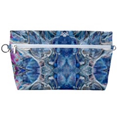 Blue Pour Blend  Handbag Organizer by kaleidomarblingart