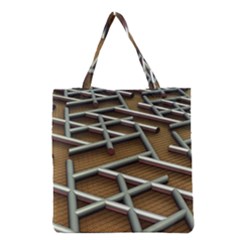 Expression Of Structure Grocery Tote Bag by geonetique