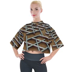 Expression Of Structure Mock Neck T-shirt by geonetique