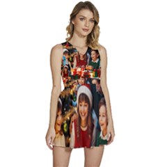 The Christmas Collection Sleeveless High Waist Mini Dress by favoritechios