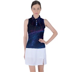 Abstract Feathers Women s Sleeveless Polo T-shirt by Apenda