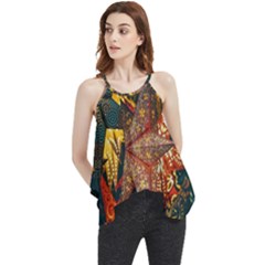 Stars Lanterns Lighting Flowy Camisole Tank Top by Apenda