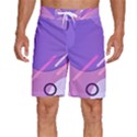 Colorful Labstract Wallpaper Theme Men s Beach Shorts View1