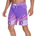 Colorful Labstract Wallpaper Theme Men s Beach Shorts View2