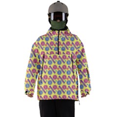 Colorful Bitcoin Pattern Men s Ski And Snowboard Waterproof Breathable Jacket by ExtraAwesomeSauce