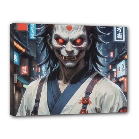 Demon Samurai Canvas 16  X 12  (stretched) by AwesomeSauce