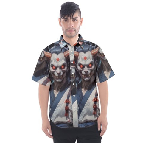 Demon Samurai Men s Short Sleeve Shirt by AwesomeSauce