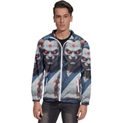 Demon Samurai Men s High Neck Windbreaker by AwesomeSauce