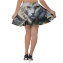 Epic Armored Cat Warrior Velvet Skater Skirt View2