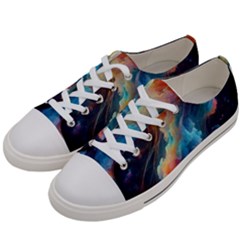 Cosmic Jellyfish Artwork Women s Low Top Canvas Sneakers by ExtraAwesomeSauce