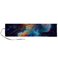 Cosmic Jellyfish Artwork Roll Up Canvas Pencil Holder (l) by ExtraAwesomeSauce