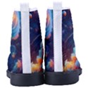 Cosmic Jellyfish Artwork Kid s High-Top Canvas Sneakers View4