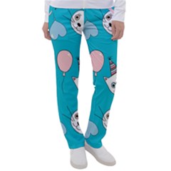 Birtay Cats Bunnies, Koteto Women s Casual Pants by kyorashop23