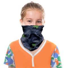 Blackberry Fruit, Fruit Face Covering Bandana (kids) by kyorashop23