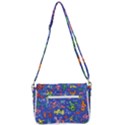 Grateful Dead Dancing Bears Pattern Shoulder Bag with Back Zipper View3