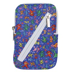 Grateful Dead Dancing Bears Pattern Belt Pouch Bag (large) by Salmanaz77