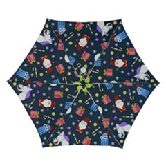 Colorful Funny Christmas Pattern Automatic Folding Umbrella With Case (small) by Ket1n9