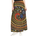 Swirl Vortex Emoji Cyclone Motion Art Maxi Chiffon Skirt View1