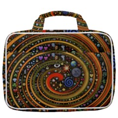 Swirl Vortex Emoji Cyclone Motion Art Travel Toiletry Bag With Hanging Hook by Paksenen