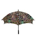 Spanish Gothic Girls Pattern Golf Umbrellas View3