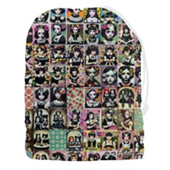 Spanish Gothic Girls Pattern Drawstring Pouch (3xl) by violetheavensky