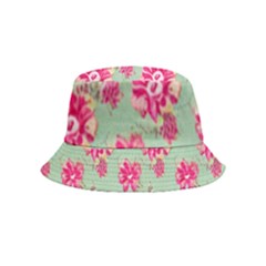 Retro 1880s Flowers Pattern 11 Bucket Hat (kids) by violetheavensky