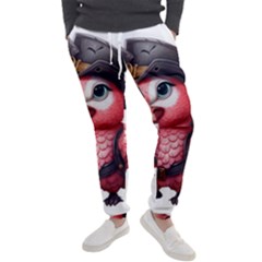 Kawaii Pink Parrot Pirate Men s Jogger Sweatpants by KawaiiArtStyle