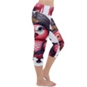 Kawaii Pink Parrot Pirate Capri Yoga Leggings View3