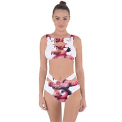 Kawaii Pink Parrot Pirate Bandaged Up Bikini Set  by KawaiiArtStyle