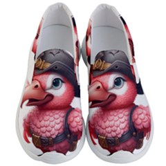 Kawaii Pink Parrot Pirate Men s Lightweight Slip Ons by KawaiiArtStyle