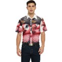 Kawaii Pink Parrot Pirate Men s Short Sleeve Pocket Shirt  View1