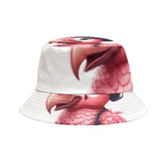 Kawaii Pink Parrot Pirate Inside Out Bucket Hat by KawaiiArtStyle