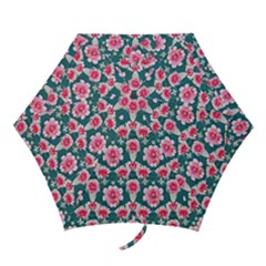 Retro 1880s Flowers Pattern 22 Mini Folding Umbrellas by violetheavensky