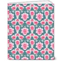 Retro 1880s Flowers Pattern 22 8  x 10  Softcover Notebook View1