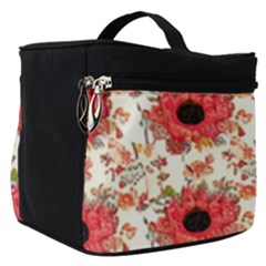 Retro 1880s Flowers Pattern 23 Make Up Travel Bag (small) by violetheavensky