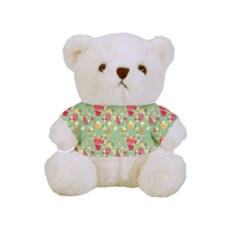 Retro 1880s Flowers Pattern 17 Full Print Cuddly Teddy Bear by violetheavensky