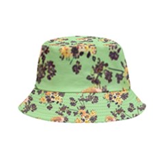 Retro 1880s Flowers Pattern 24 Inside Out Bucket Hat by violetheavensky