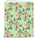 Retro 1880s Flowers Pattern 24 8  x 10  Hardcover Notebook View2