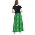 Green Christmas Tree Pattern Background Maxi Chiffon Skirt View2