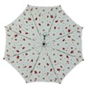 Christmas Xmas Holiday Pattern Background Automatic Folding Umbrella with Case (Medium) View1