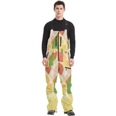 Citrus Fruit Healthy Vitamin Men s Front Zip Ski And Snowboard Bib Pants by Paksenen