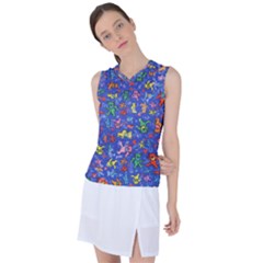 Grateful Dead Dancing Bears Pattern Women s Sleeveless Sports Top by Salmanaz77